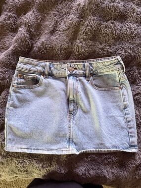 PacSun Light Blue Denim Mini Skirt